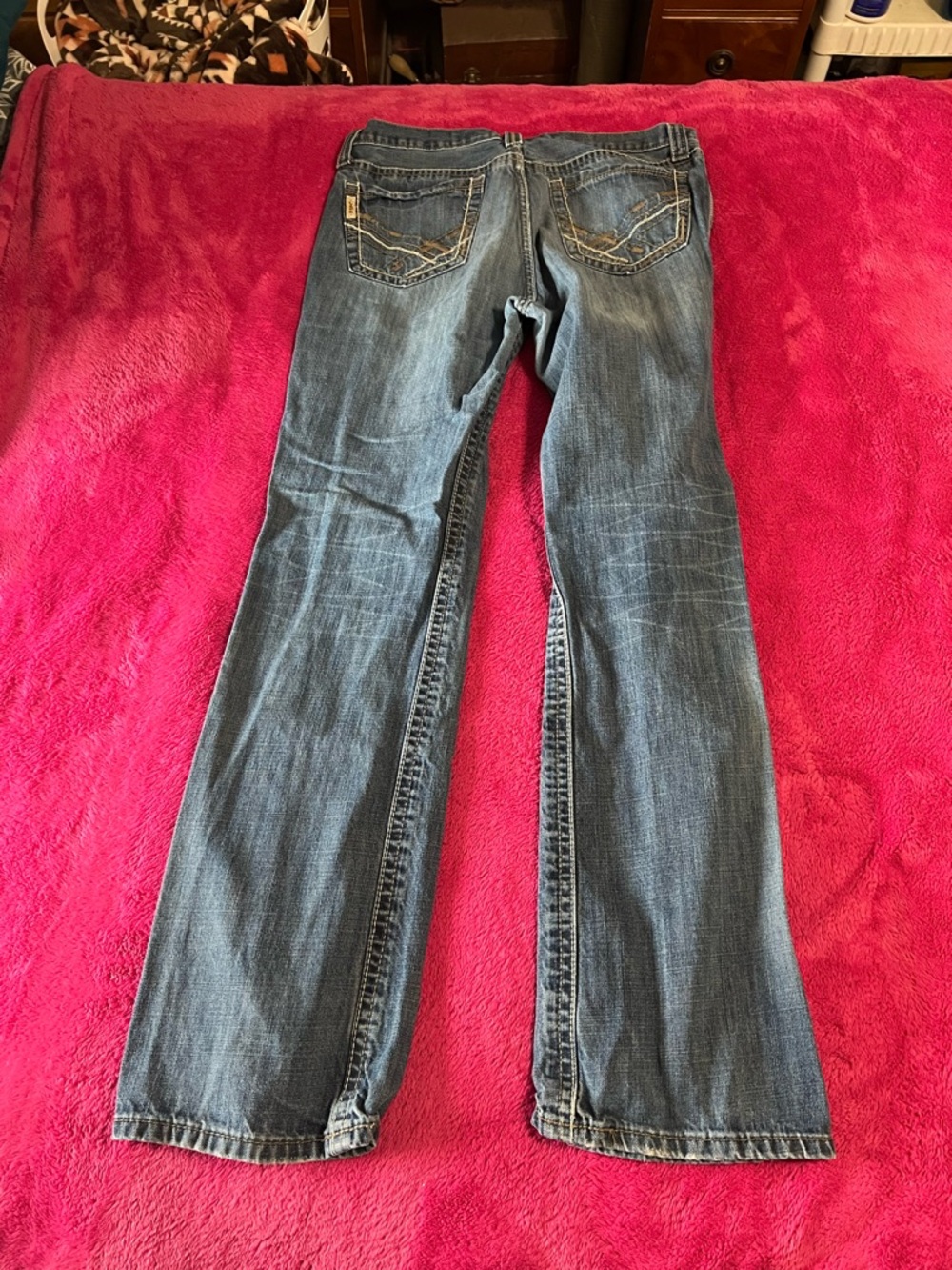 Cinch Men's Medium Blue Flare Jeans - Picture 4 of 6